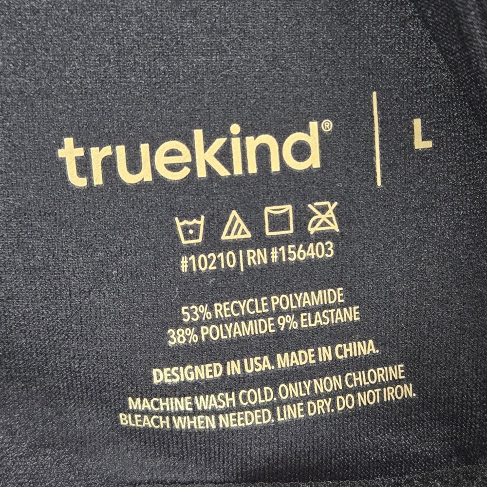 Truekind 10210 Supportive Comfort Wireless Shaping Bra Black Size Large NWT - Picture 3 of 5